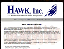 Tablet Screenshot of hawkbullets.com